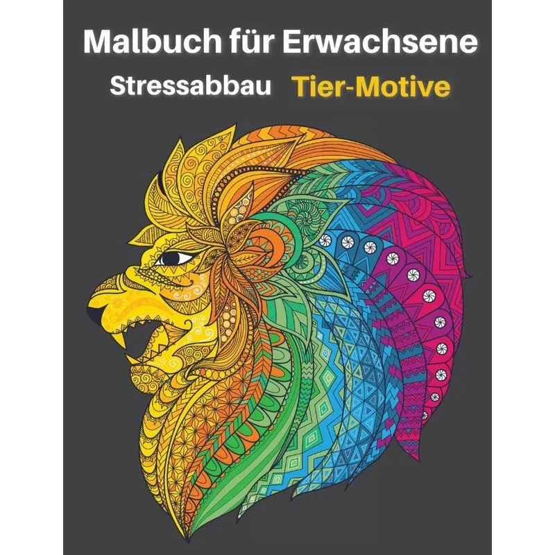 Malbuch für Erwachsene Tier-Motive