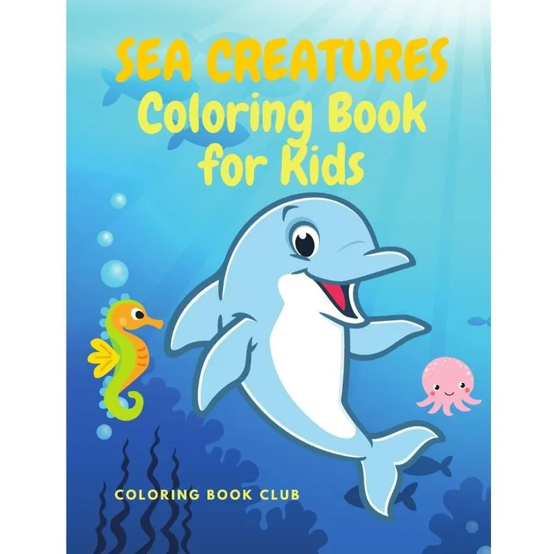 Sea Creatures Coloring Book