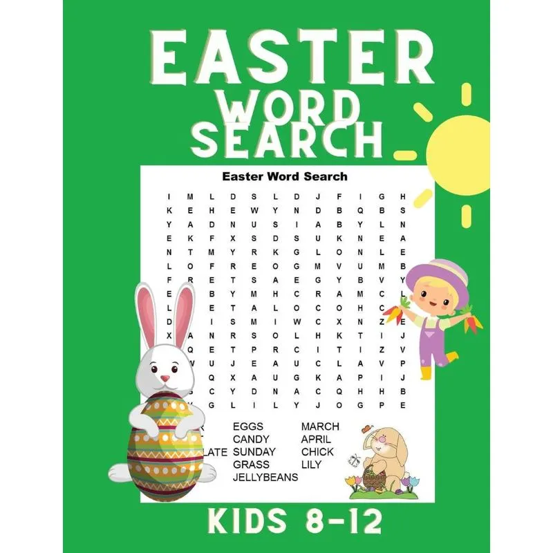 Easter Word Search Kids 8-12