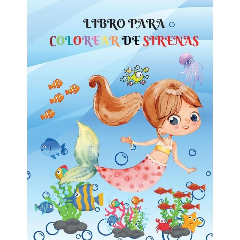 Libro para colorear de sirenas