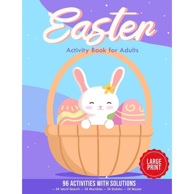 Easter Activity Book for Adults
