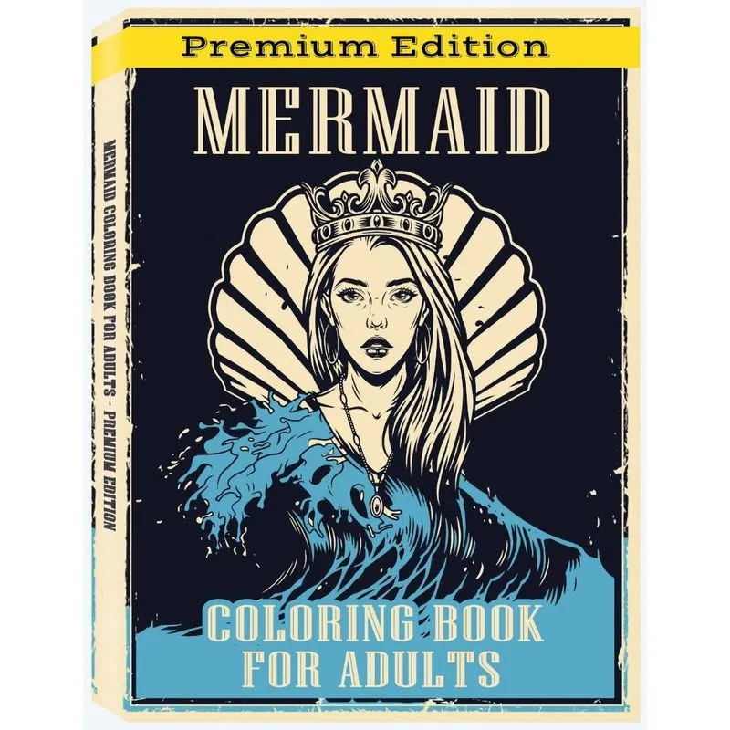 Mermaid Coloring Book for Adults