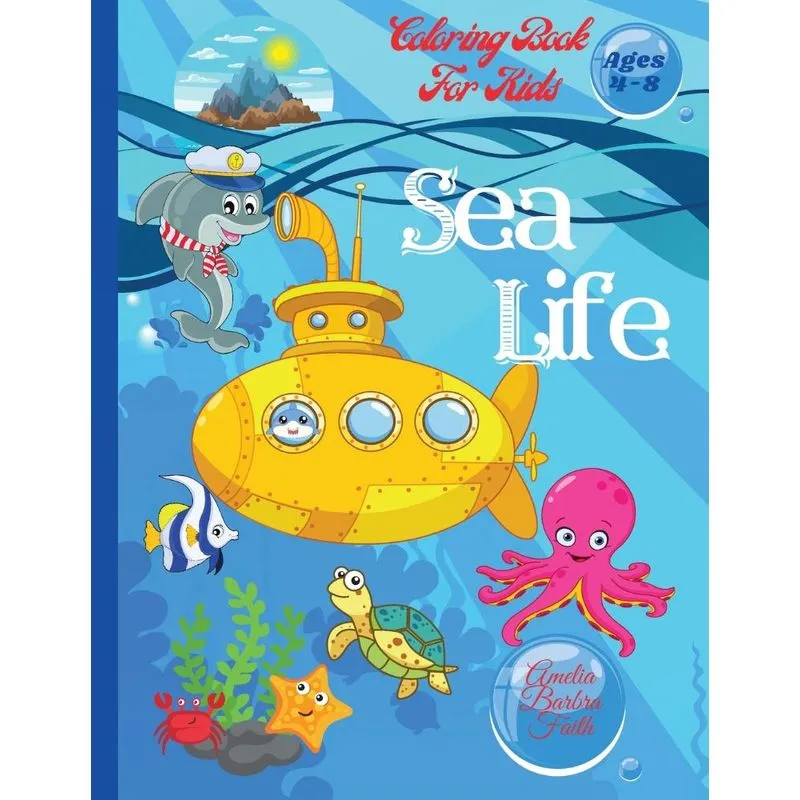 Sea Life Coloring Book For Kids