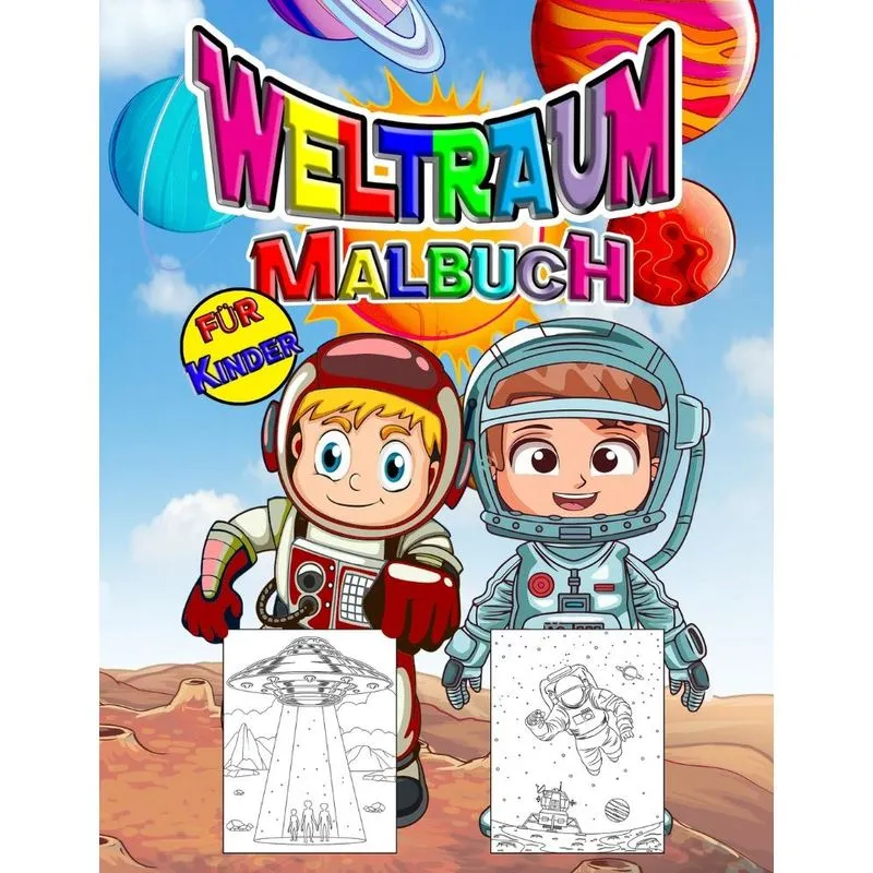 Weltraum Malbuch für Kinder