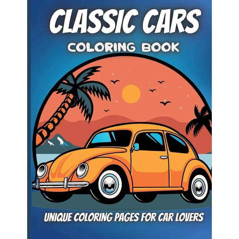 Classic Cars Coloring Book