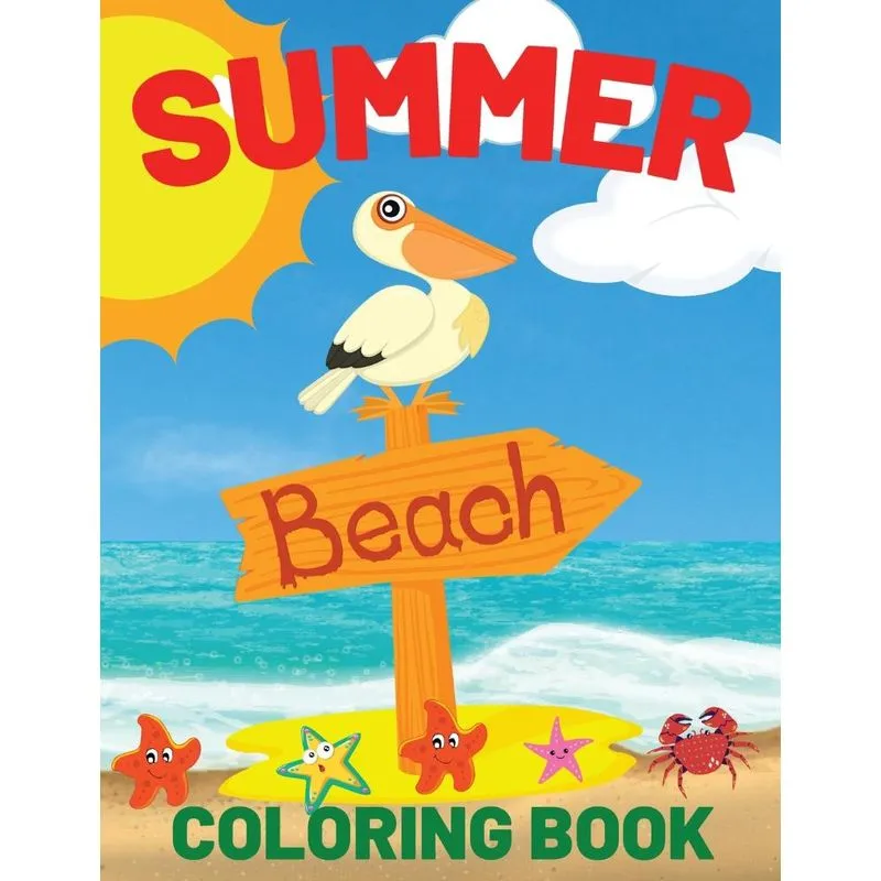 Summer Beach Coloring Book