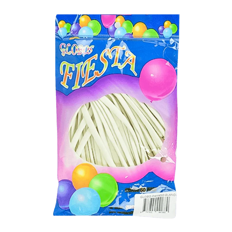 Globos Payasos Blanco Set 50 Piezas