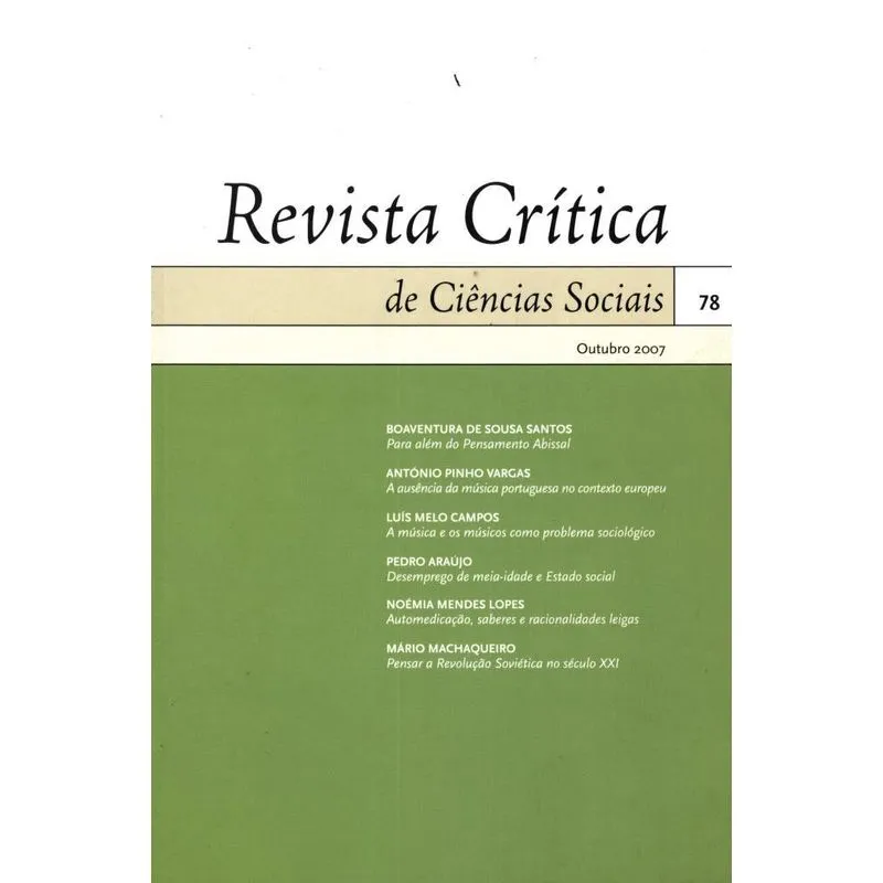 Revista crítica de ciências sociais