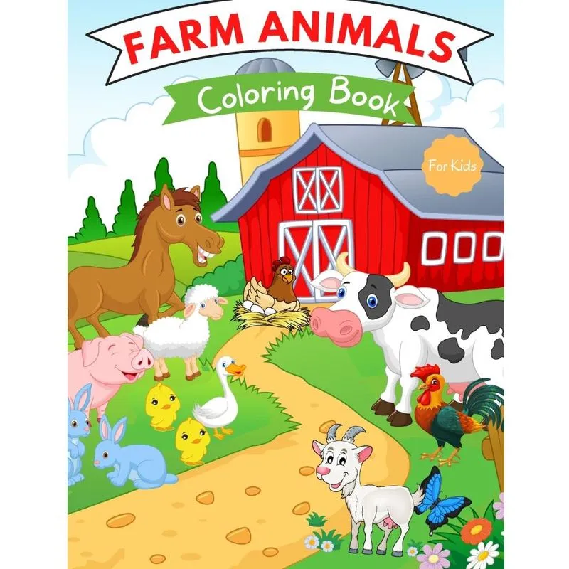 Farm Animals Coloring Book