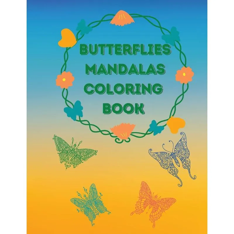 Butterflies Mandalas Coloring Book
