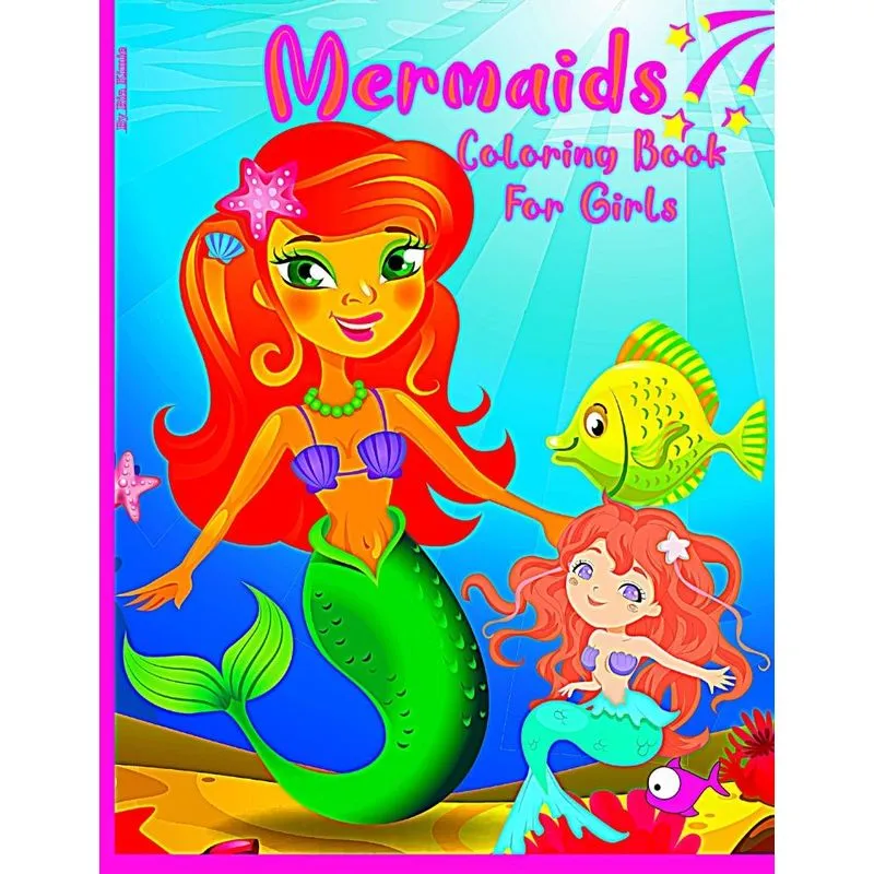 Mermaid Coloring Book For Girls