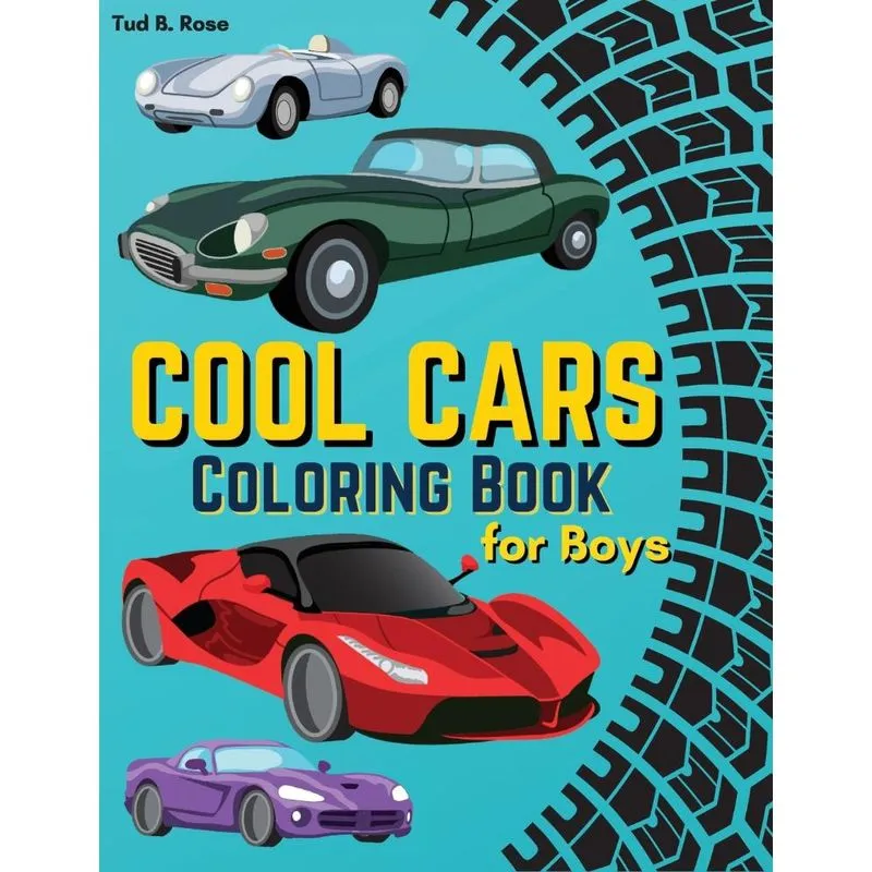 Cool Cars Coloring Book for Boys