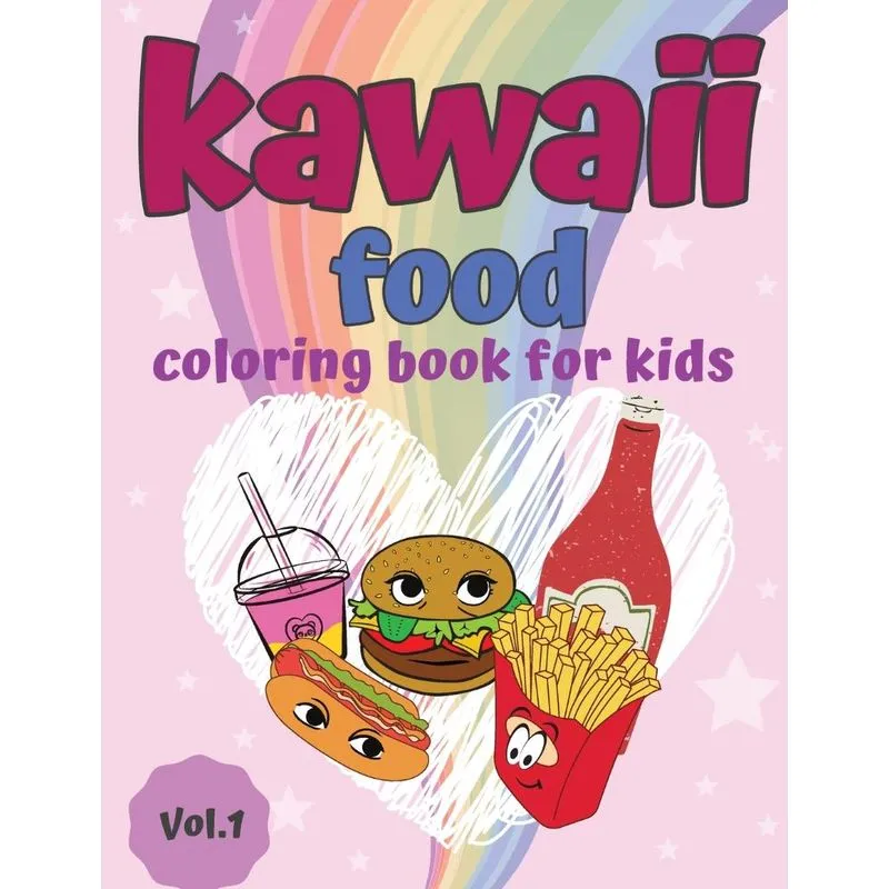 Kawaii Food Coloring Book