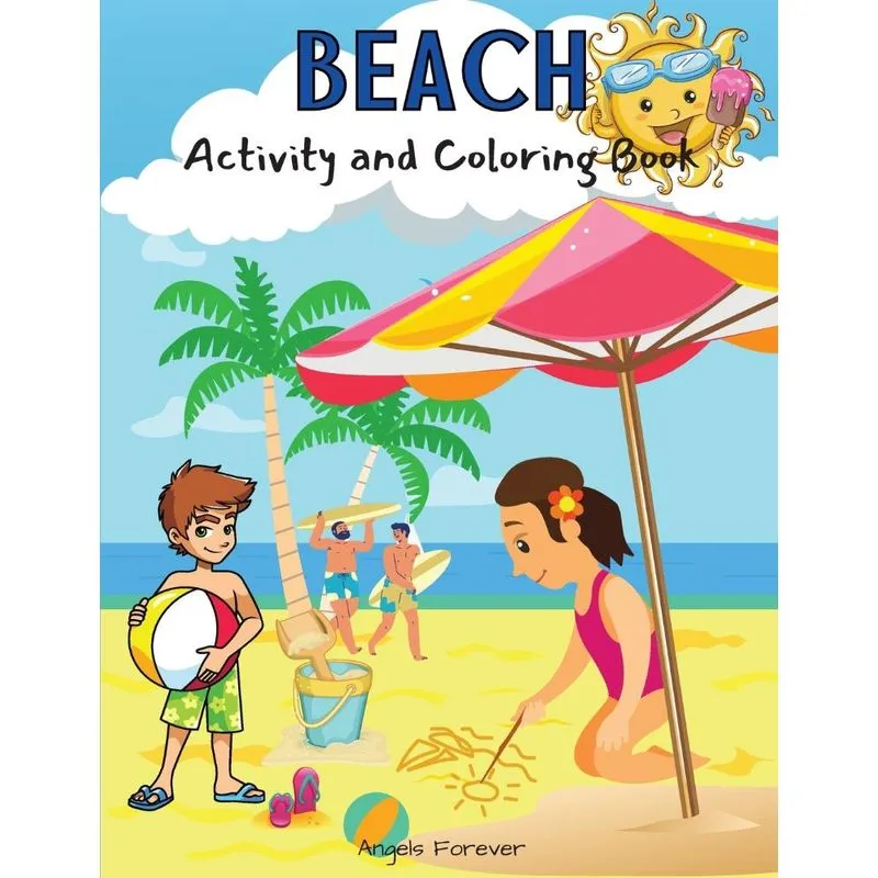 Beach Activity and Coloring Book