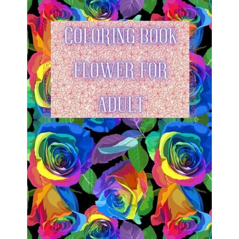 Coloring Book Flower for Adult