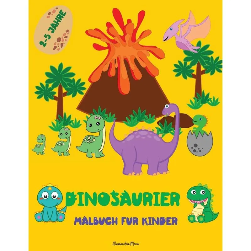 Dinosaurier Malbuch für Kinder