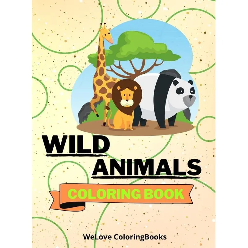 Wild Animals Coloring Book