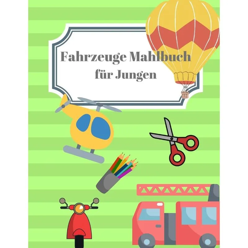 Fahrzeuge Mahlbuch für Jungen