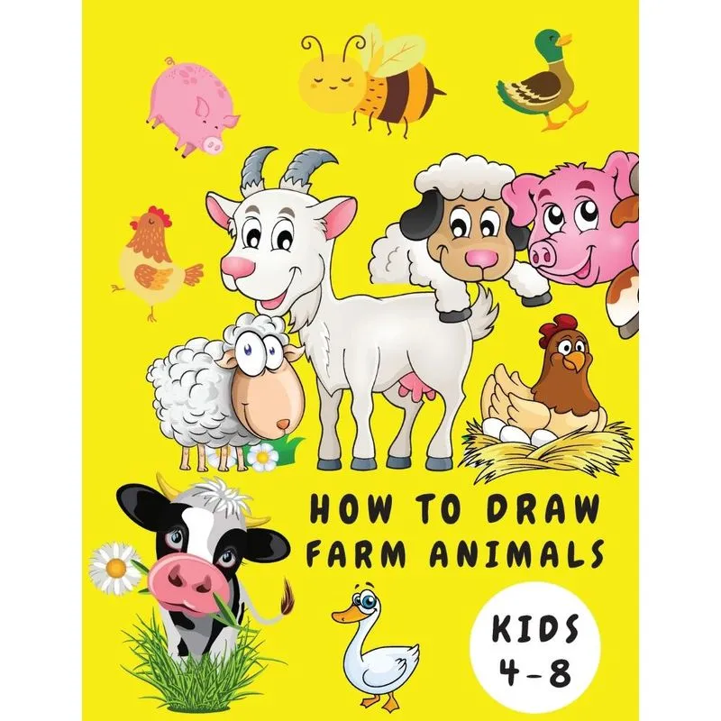 How to Draw Farm Animals Kids 4-8