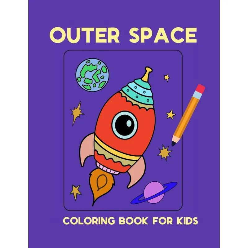 Outer Space Coloring Book For Kids