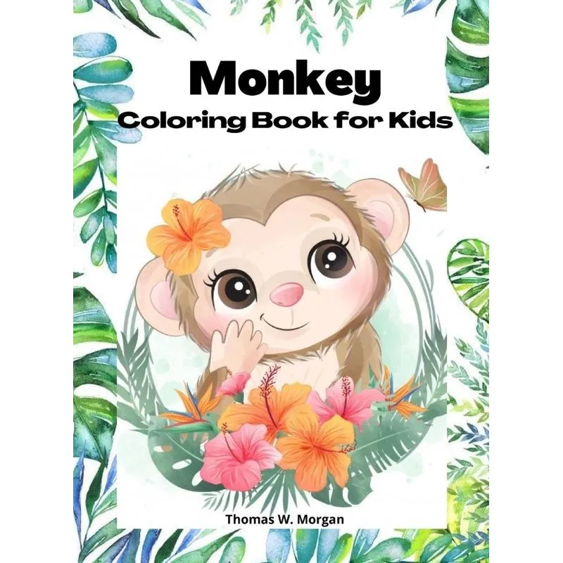 Monkey Coloring Book for kids