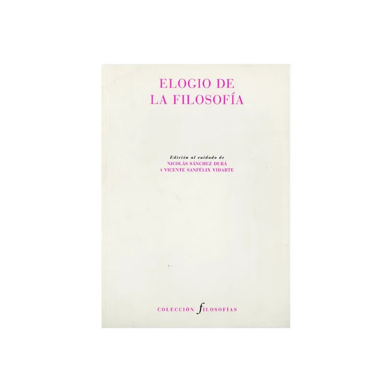 ELOGIO DE LA FILOSOFIA