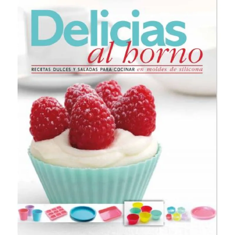 Libro Delicias al horno Moldes para cupcackes, 3 colores