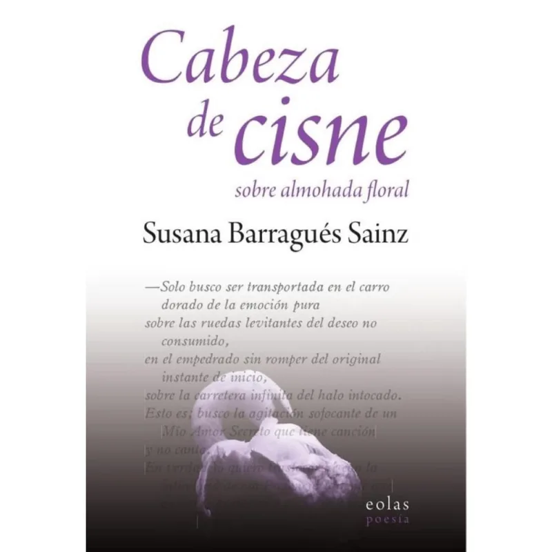 Cabeza de cisne sobre almohada floral - Espanhol