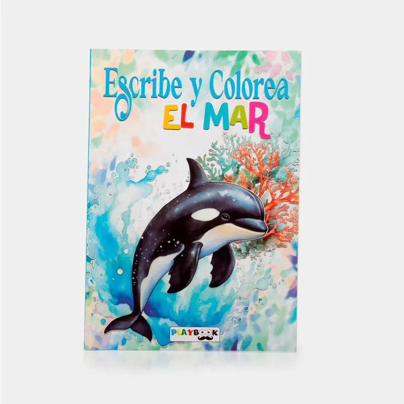 Escribe y colorea: el mar