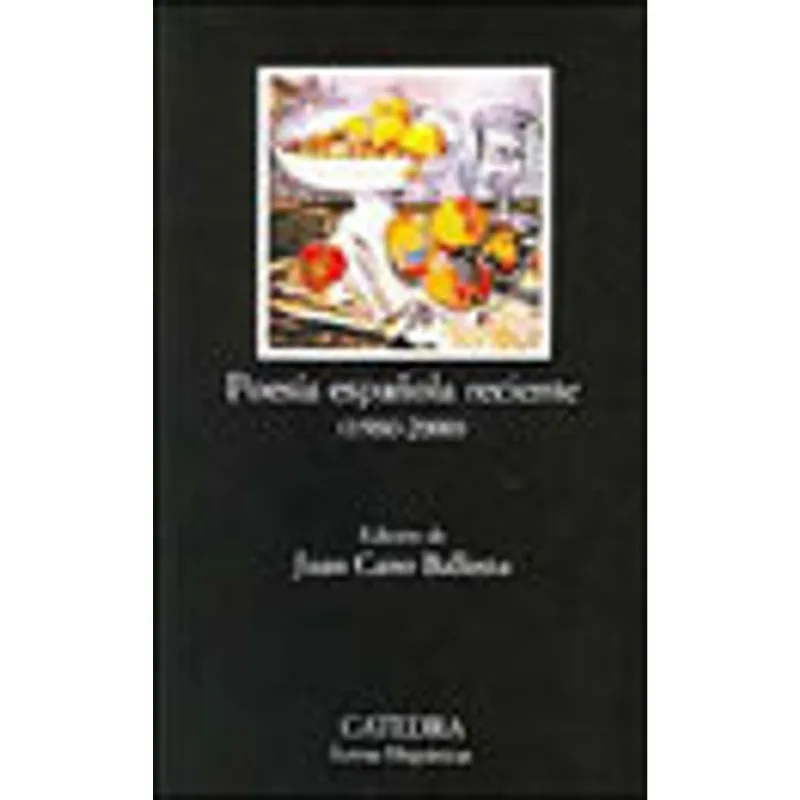 POESIA ESPANOLA RECIENTE (1980-2000)