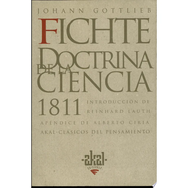 DOCTRINA DE LA CIENCIA, LA
