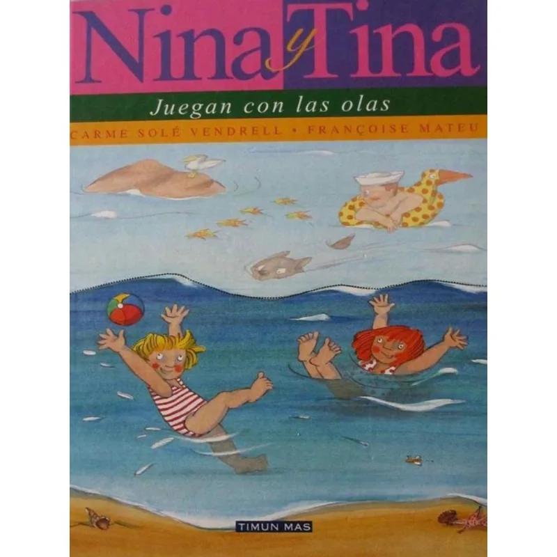 NINA Y TINA JUEGAN CON LA OLAS