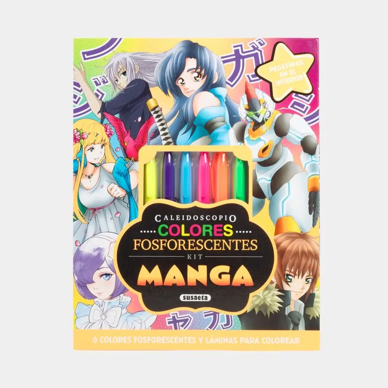 Kit de Manga - Caleidoscopio colores fosforescentes