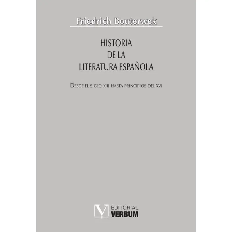 Historia de la literatura española - Espanhol