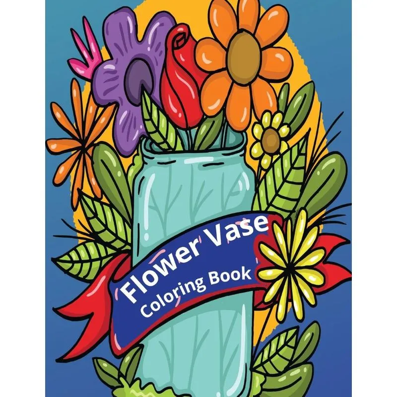 Flower Vase Coloring Book