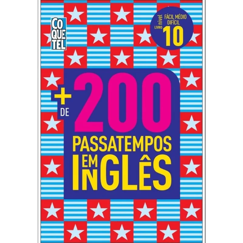 Livro Coquetel Mais de 200 Passatempos em Inglês Ed 10