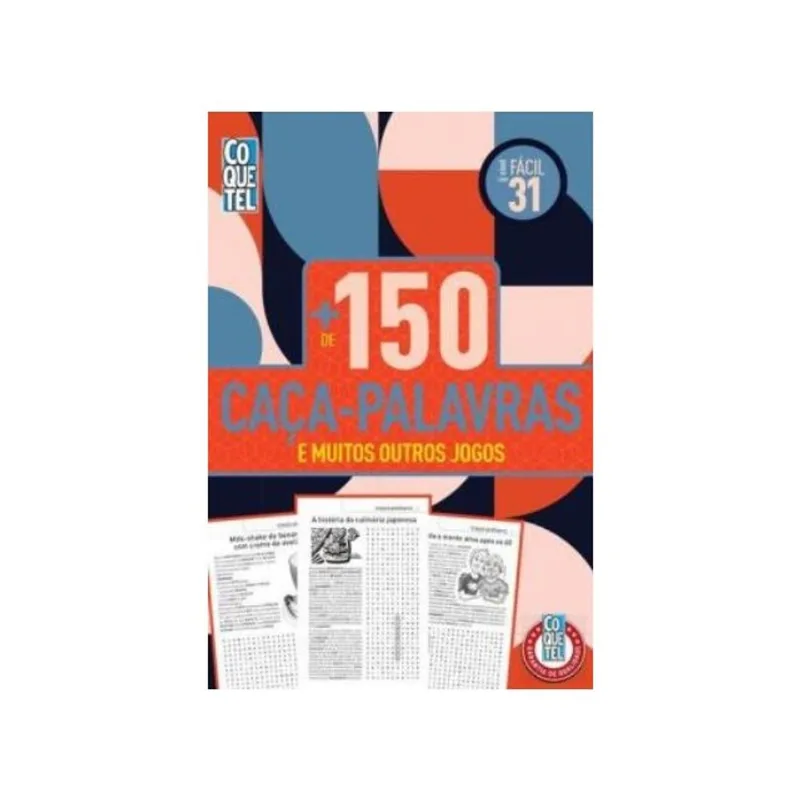 LIVRO COQUETEL MAIS DE 150 CAÇA-PALAVRAS 31