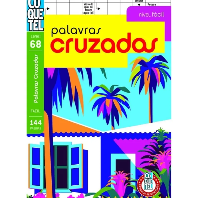 Livro Coquetel Palavras Cruzadas Fácil 68