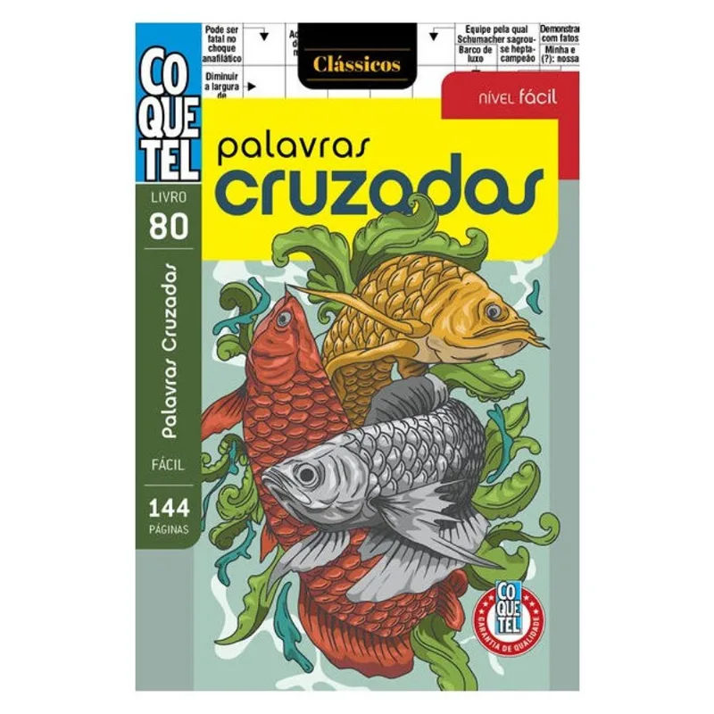 LIVRO COQUETEL PALAVRAS CRUZADAS FÁCIL 80 - VOL. 80