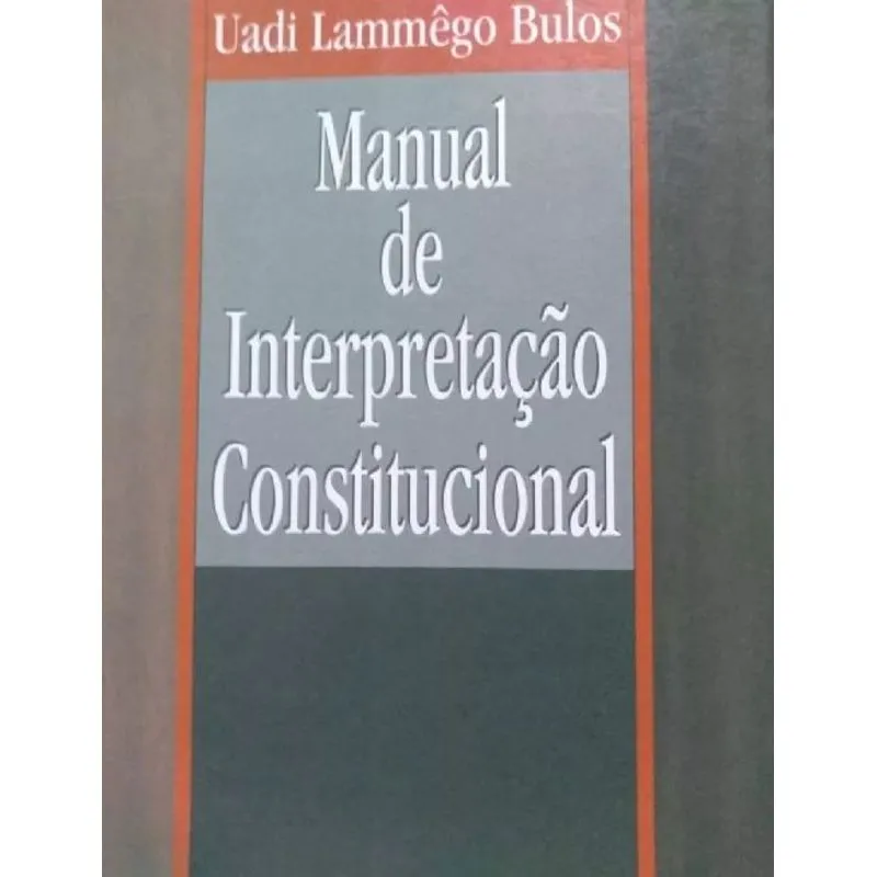 Usado - Manual De Interpretação Constitucional