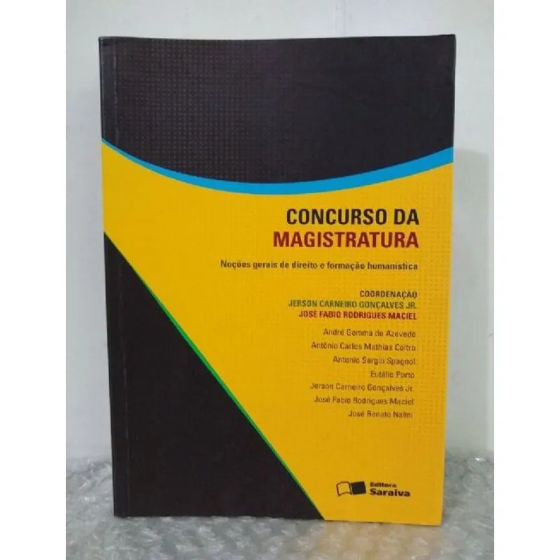 Usado - Concurso Da Magistratura
