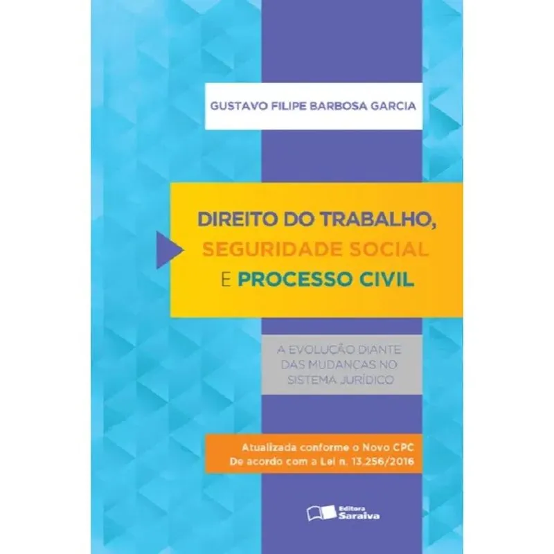Direito Do Trabalho - Seguridade Social E Processo Civil - Saraiva
