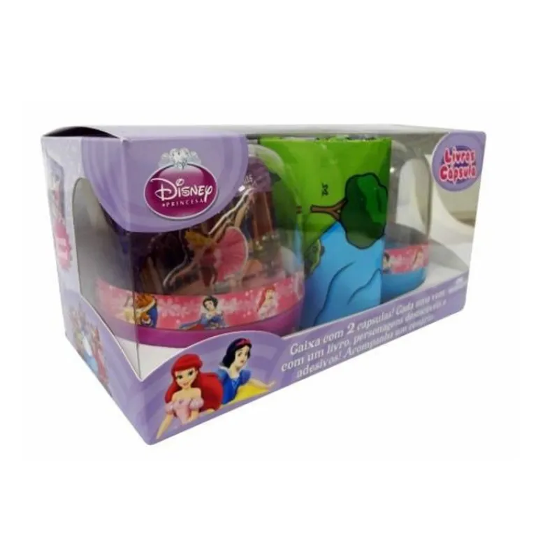 LIVROS CAPSULA - DISNEY PRINCESA - CAIXA ROXA