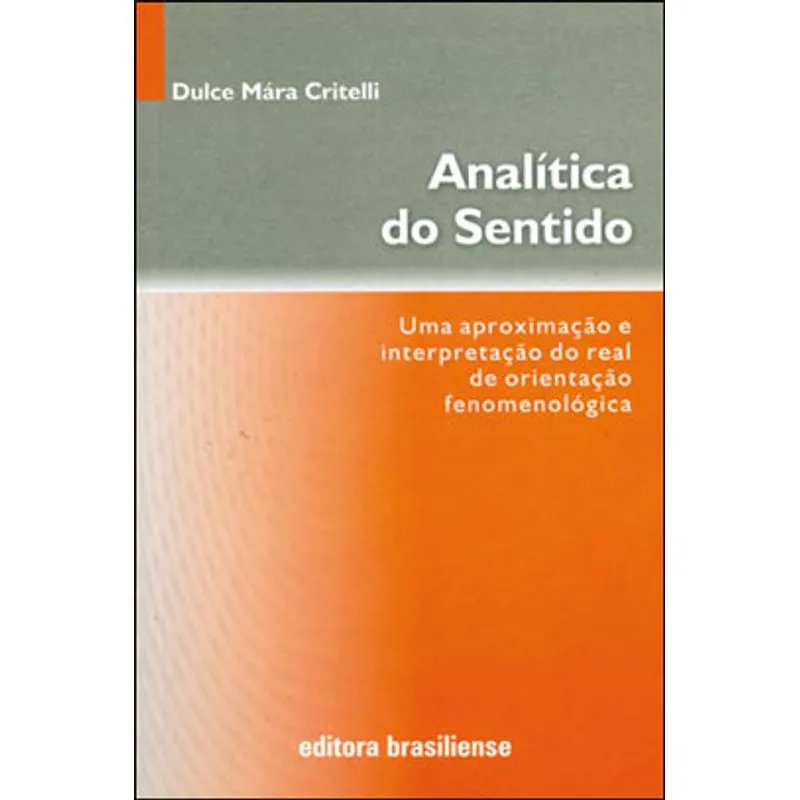 ANALÍTICA DO SENTIDO
