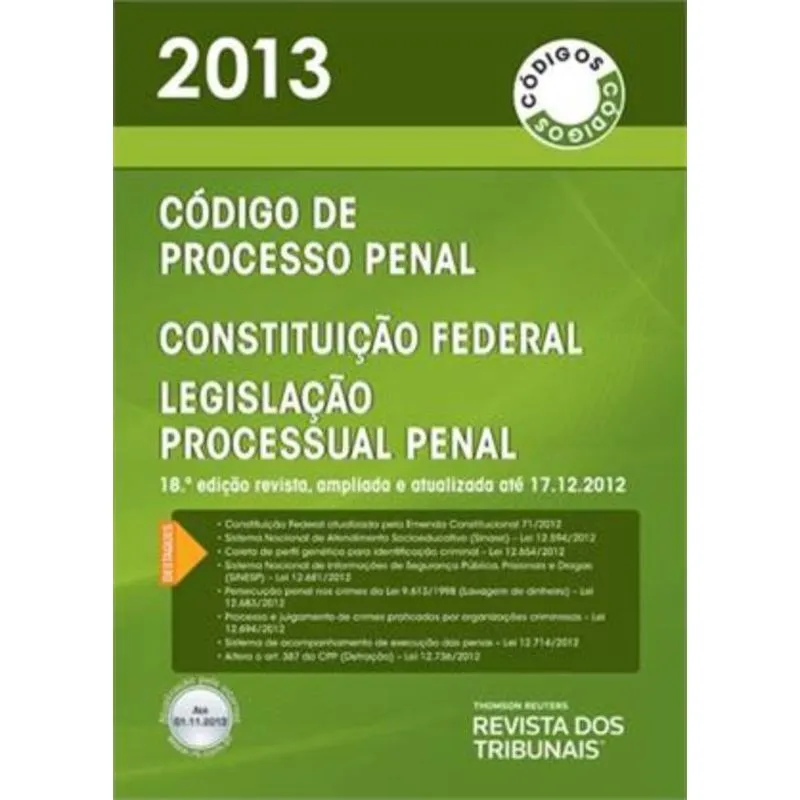 CODIGO DE PROCESSO PENAL 2013