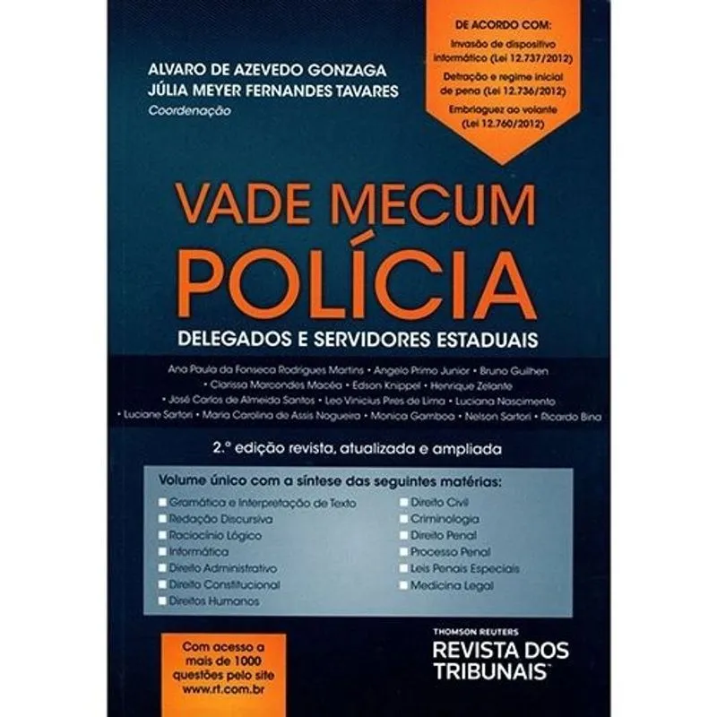 Usado - Vade Mecum Polícia Delegados E Servidores Estaduais