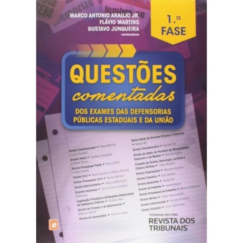 Questoes Comentadas Dos Exames Das Defensorias Pub