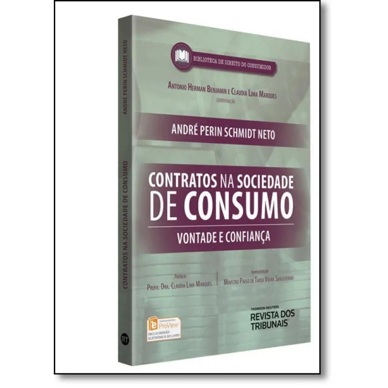 Livro Contratos Na Sociedade De Consumo: Vontade E Confiança