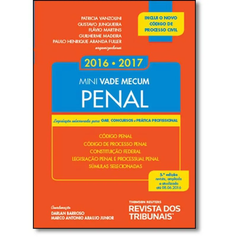 Mini Vade Mecum Penal 2016 2017: Legislação Selecionada Para Oab Concursos