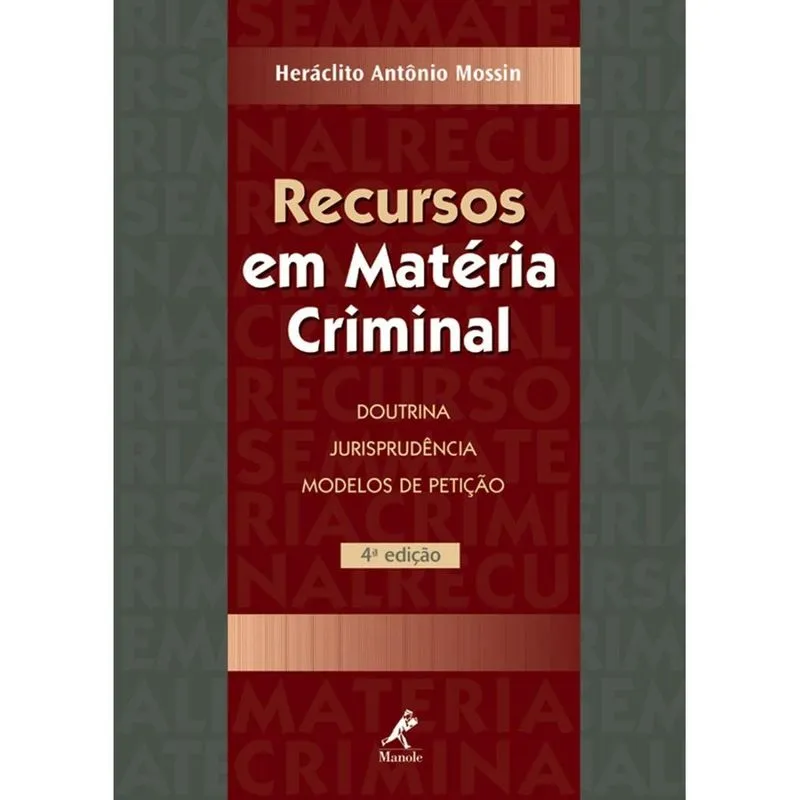 Recursos Em Matéria Criminal